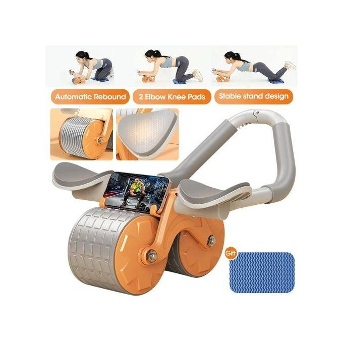 Automatic Rebound Abdominal Wheel – Ab Roller with Elbow Support for Effective Core Workouts