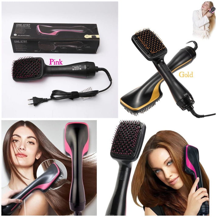 Electric Hair Straightener & One-Step Hair Dryer Brush - Hot Air Blow Dryer Comb for Travel & Professional Styling