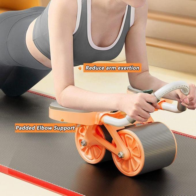 Automatic Rebound Abdominal Wheel – Ab Roller with Elbow Support for Effective Core Workouts