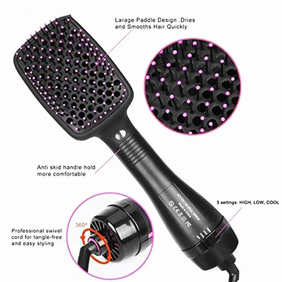 Electric Hair Straightener & One-Step Hair Dryer Brush - Hot Air Blow Dryer Comb for Travel & Professional Styling