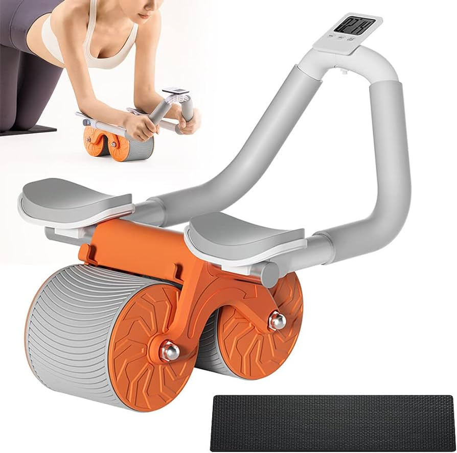 Automatic Rebound Abdominal Wheel – Ab Roller with Elbow Support for Effective Core Workouts