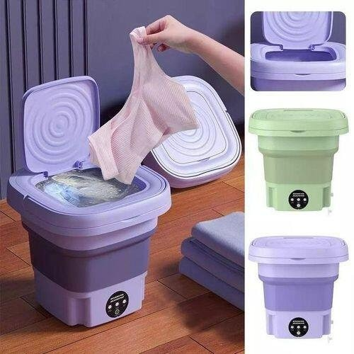 7.5Kg Electric Foldable Washing Machine – Compact & Portable Laundry Solution with Space-Saving Design