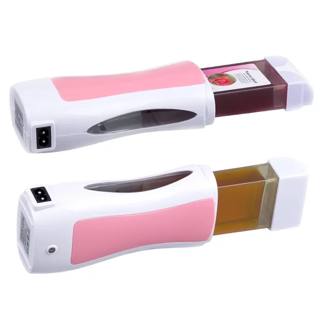 Pink Wax Roller Cartridge Heater – Automatic Heating for Easy Hair Removal (Professional & Personal Use)